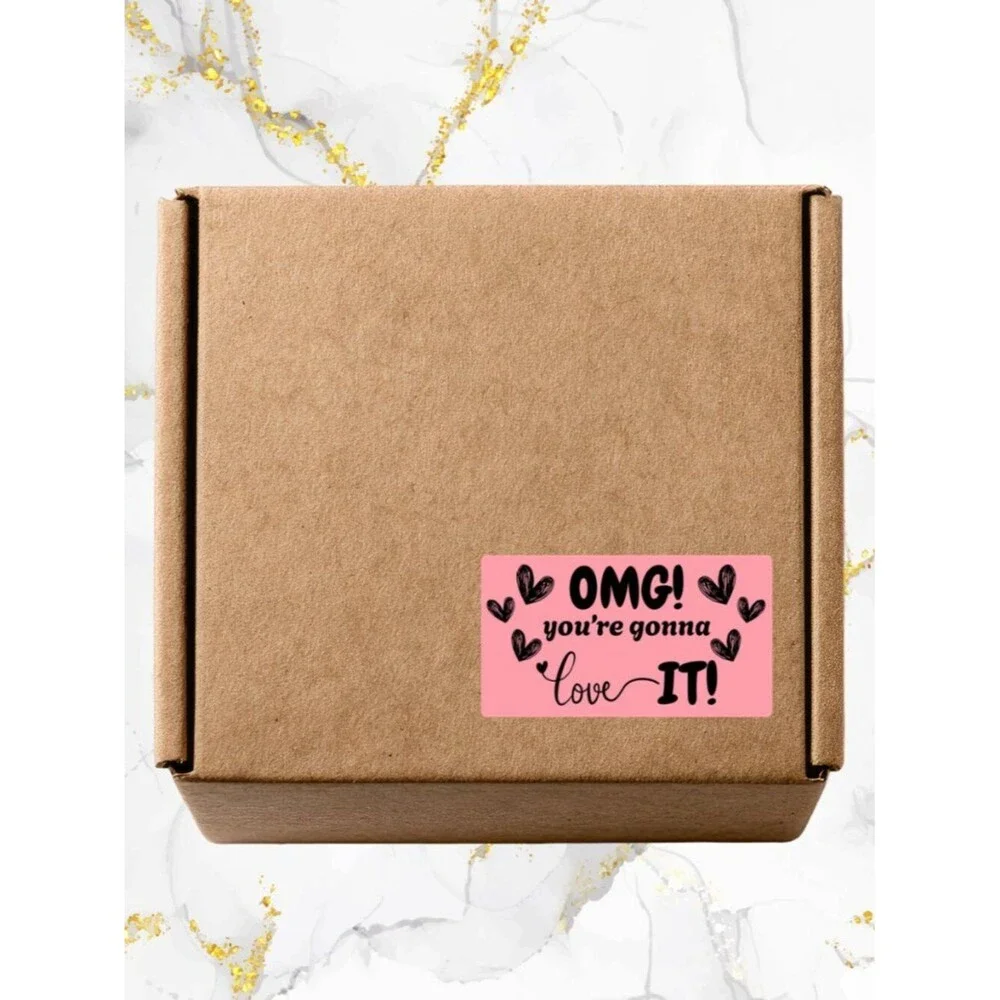 100 Thank you Stickers for Packaging | Small Business Labels